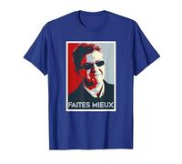 Team Jean Luc Mélenchon JLM drôle T-Shirt, Homme, Bleu Royal, L