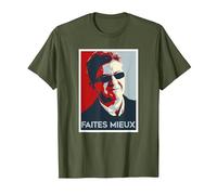 Team Jean Luc Mélenchon JLM drôle T-Shirt, Homme, Olive, XXL