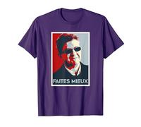 Team Jean Luc Mélenchon JLM drôle T-Shirt, Homme, Violet, M