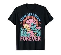 Team Jeremiah Forever Floral Retro Groovy Kids T-Shirt