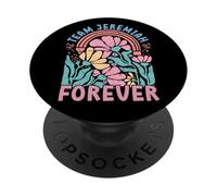 Team Jeremiah Forever Forever Floral Retro Groovy Enfants PopSockets PopGrip Adhésif