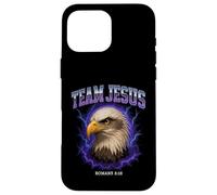 Team Jesus Funny Bald Eagle Romans 8:18 Christian Coque pour iPhone 16 Pro Max