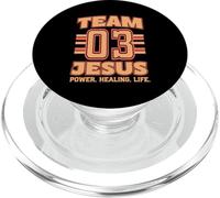 Team Jesus Jersey 3 Son nom est Power Healing Life PopSockets PopGrip pour MagSafe