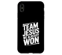 Team Jesus Nous Avons déjà remporté la Victoire de la Foi chrétienne Coque pour iPhone XS Max