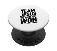 Team Jesus Nous Avons déjà remporté la Victoire de la Foi chrétienne PopSockets PopGrip Adhésif