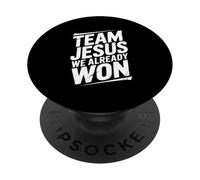 Team Jesus Nous Avons déjà remporté la Victoire de la Foi chrétienne PopSockets PopGrip Adhésif