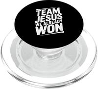 Team Jesus Nous Avons déjà remporté la Victoire de la Foi chrétienne PopSockets PopGrip pour MagSafe