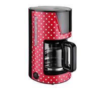 Team Kalorik Cafetière à Filtre avec Capacité 1.5 L, Verseuse en Verre, Jusqu'à 15 tasses, 900 W, Rouge/Blanc, TKG CM 1045.1 RWD