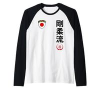 Team Karate Goju RYU Japan Flag Kanji Japanese Martial Arts Manche Raglan