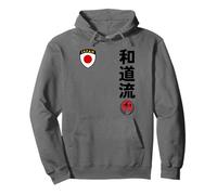Team Karate Wado RYU Japan Flag Kanji Japanese Martial Arts Sweat à Capuche
