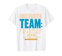 Team Kindergarten Back to School Teachers Students T-Shirt Graphique avec Valeur, Homme, Blanc, L