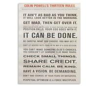 Team Leadership Poster 13 Guiding Principles Canvas Wall Art for Office Executive Office Decor(Framed,16x24inch(40x60cm))