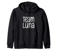Team Luna Girls Nom Fille Sportive Petite-Fille Maman Sweat à Capuche