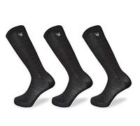 Team Magnus Tundra Wolf Chaussettes 80% Laine - Lot de 3 Paires - Chaussettes Thermiques Ultra Fines extrêmement Chaudes (Gris, 25-28)