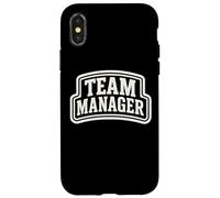 Team Manager Varsity Style Text Homme Femme Coque pour iPhone X/XS