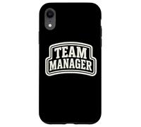 Team Manager Varsity Style Text Homme Femme Coque pour iPhone XR