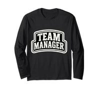 Team Manager Varsity Style Text Homme Femme Manche Longue