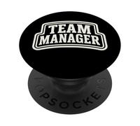 Team Manager Varsity Style Text Homme Femme PopSockets PopGrip Adhésif