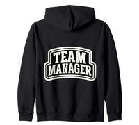 Team Manager Varsity Style Text Homme Femme Sweat à Capuche