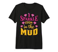 Team Mudding ATV Princess Même dans Mud Run Funny T-Shirt Haut de Gamme