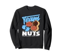Team Nuts Funny Gender Reveal Party Blue Boy Annonce Sweatshirt