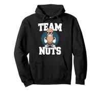Team Nuts Funny Peanut Cartoon Mascotte Go Nuts Humour Graphic Sweat à Capuche