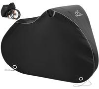 Team Obsidian Housse Velo Exterieur Protection - Bache Velo Exterieur 210D pour 1 à 3 Vélos - Housse de Vélo Impermeable pour le Voyage et le Transport - Bâche Extérieur Imperméable