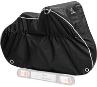 Team Obsidian Housse Velo Exterieur Protection - Bache Velo Exterieur 300D pour 1 à 3 Vélos - Housse de Vélo Impermeable pour le Voyage et le Transport - Bâche Extérieur Imperméable