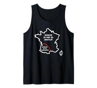 Team Pain au Chocolat ou chocolatine drôle Carte de France Débardeur