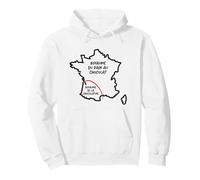 Team Pain au Chocolat ou chocolatine drôle Carte de France Sweat à Capuche