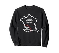 Team Pain au Chocolat ou chocolatine drôle Carte de France Sweatshirt