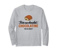 Team Pain au Chocolat ou chocolatine drôle débat Humour Manche Longue