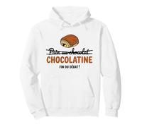 Team Pain au Chocolat ou chocolatine drôle débat Humour Sweat à Capuche