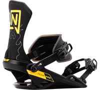 Team Pro All Mountain Freestyle Fixation de Snowboard Professionnelle | Flex 8/10, dossier haut en nylon, semelle en nylon, semelle inclinée à 2 degrés, dossier haut réglable, avancé