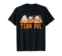 Team PSL Cute Pumpkin Spice Latte Lover Autumn Vibes Women T-Shirt
