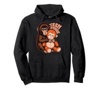 Team Punch Baby Monkey Trendy Japan Meme Cute Monkey Lover Sweat à Capuche