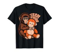 Team Punch Baby Monkey Trendy Japan Meme Cute Monkey Lover T-Shirt