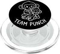 Team Punch Funny Monkey Design Animal Mignon PopSockets PopGrip pour MagSafe