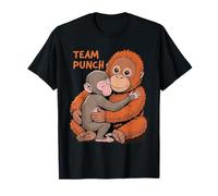 Team Punch Lonely Monkey Baby Mama Orangutan Toy Love Animal T-Shirt