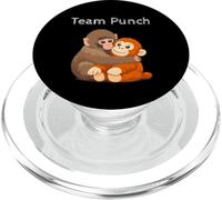 Team Punch The Monkey Sad Macaque Mignon Baby PopSockets PopGrip pour MagSafe
