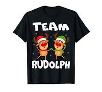 Team Rudolph Christmas Reindeer Gift Design Caring Xmas T-Shirt