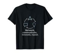 Team Spirit Flowchart Network Communiquer, innover et répéter T-Shirt