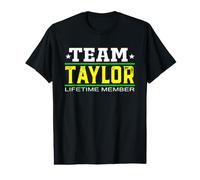 Team Taylor Lifetime Member Surname Last Name Tree Reunion T-Shirt Graphique avec Valeur