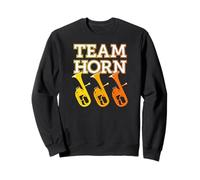 Team Tenor Horn de Brass Band Une Humour Drôle Saxhorn Alto Sweatshirt