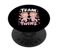 Team Twins Gender Révélez de Nouvelles Filles Jumelles PopSockets PopGrip Adhésif