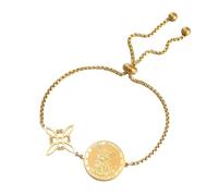 TEAMER Bracelet de sorcière Saint Michel avec double amulette de protection | Bracelet amulette archange en acier inoxydable pour homme et femme