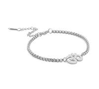 TEAMER Bracelet Religieux Indien Bouddhisme Yoga OM Acier inoxydable Méditation Harmonie Spirituelle Cire Bracelet OM Yoga Double Chaîne Aum Om Ohm Sanskrit Symbolry Bijoux Pour Femmes Filles