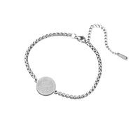 TEAMER Bracelet Saint François d'Assise Pendentif de protection du saint patron des chats, des chiens et de la nature Bijoux Médaille amulette Saint François pour animaux de compagnie (Argent)