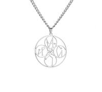 TEAMER Collier Talisman des 4 archanges pour Femmes et Hommes | Collier Raphaël,Michel,Gabriel et Uriel médaille religieuse représentant un ange Bijou spirituel de protection et de souvenir
