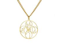 TEAMER Collier Talisman des 4 archanges pour Femmes et Hommes | Collier Raphaël,Michel,Gabriel et Uriel médaille religieuse représentant un ange Bijou spirituel de protection et de souvenir
